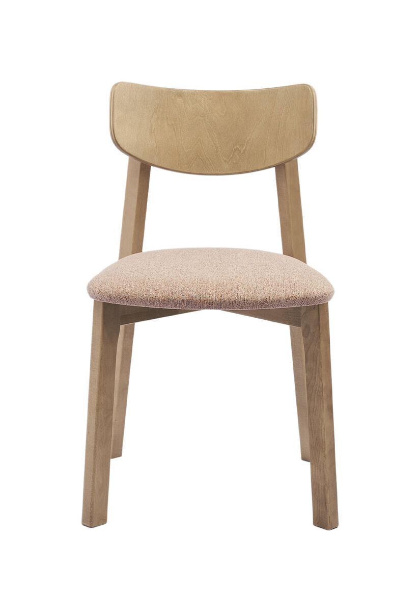 Комплект из двух стульев Вега с мягким сиденьем, дуб/caramel