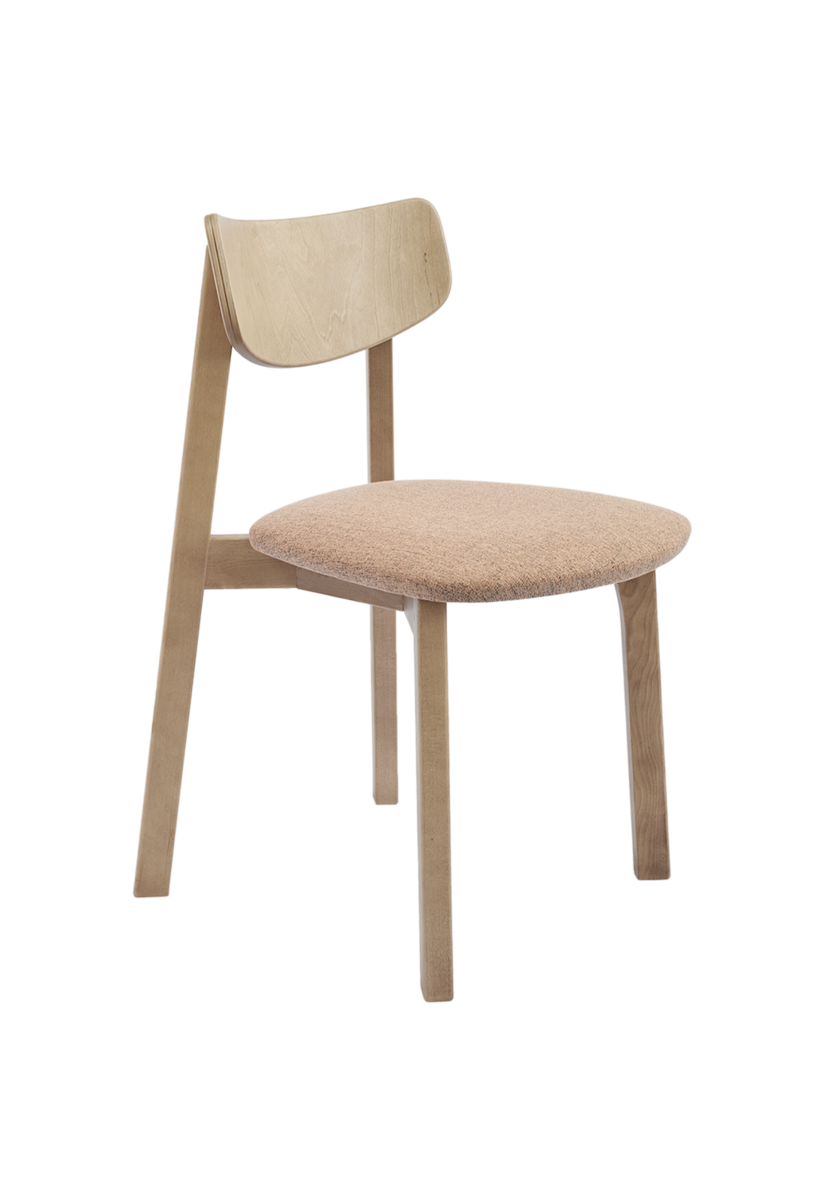 Комплект из двух стульев Вега с мягким сиденьем, дуб/sand 