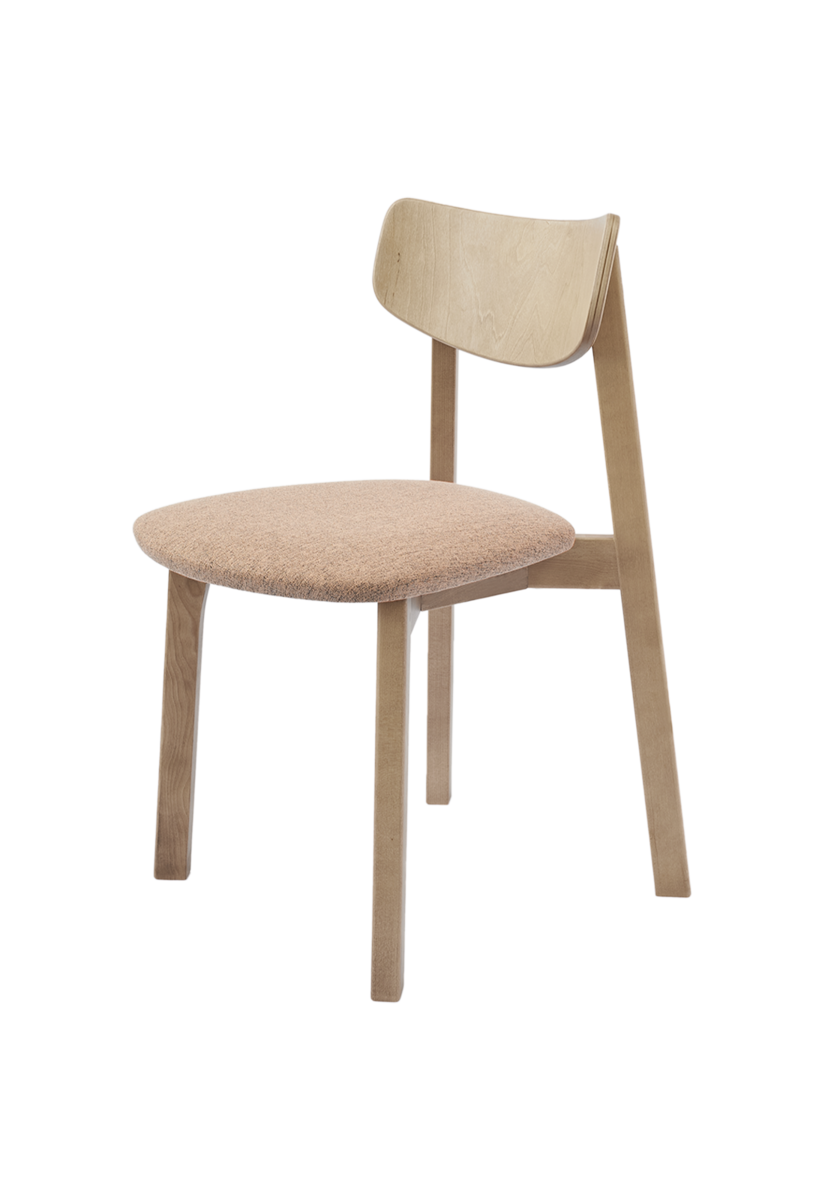 Комплект из двух стульев Вега с мягким сиденьем, дуб/sand 