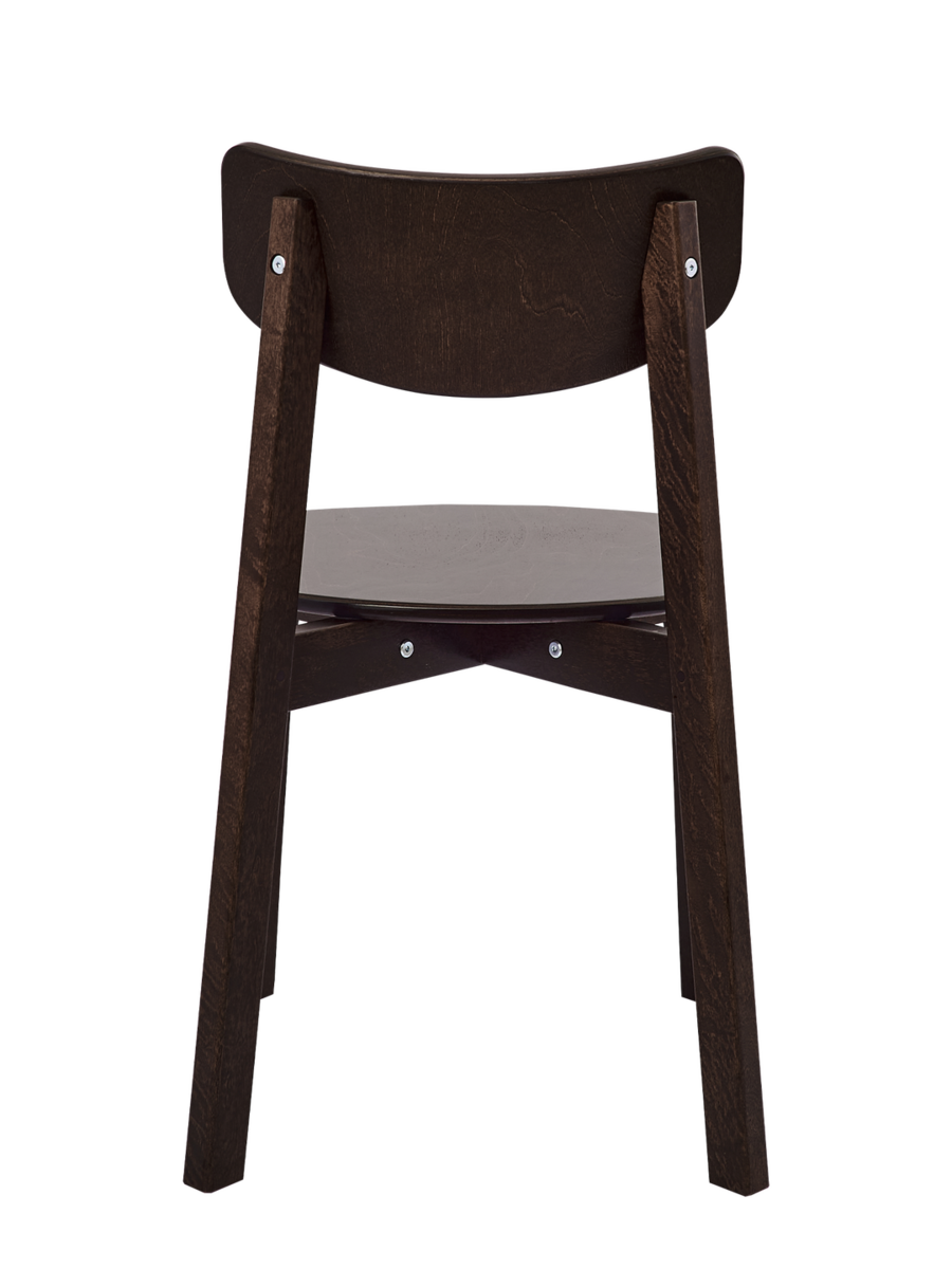 Комплект из двух стульев Вега с жестким сиденьем, орех