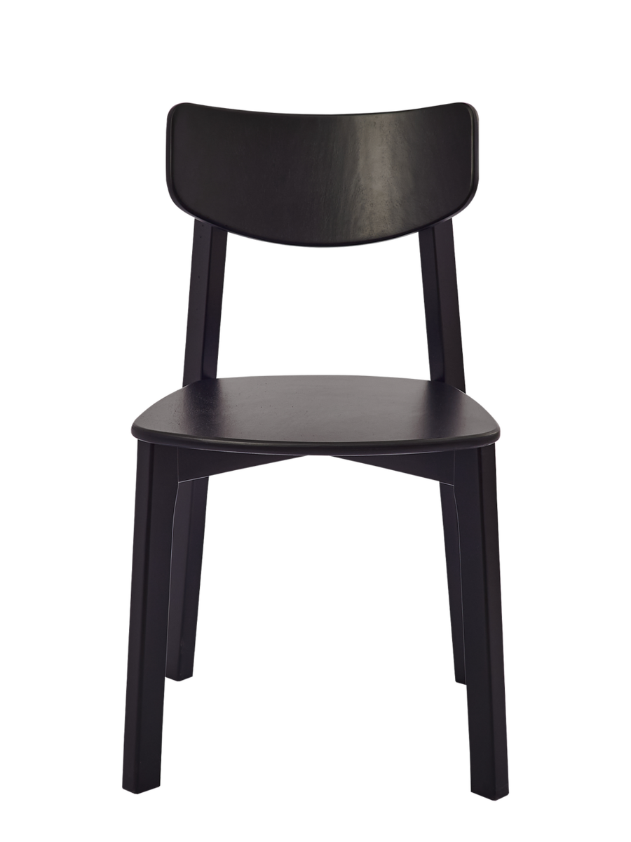 Комплект из двух стульев Вега с жестким сиденьем, Черный