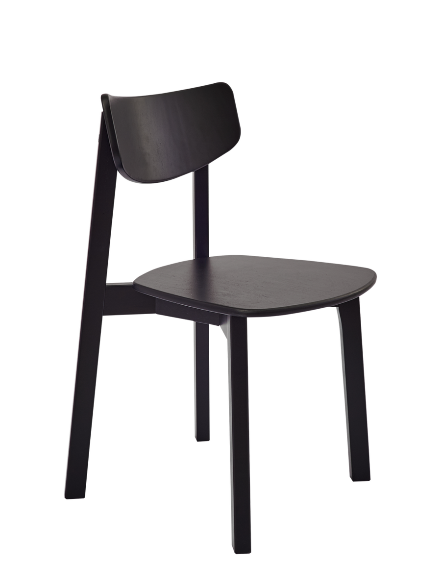 Комплект из двух стульев Вега с жестким сиденьем, черный