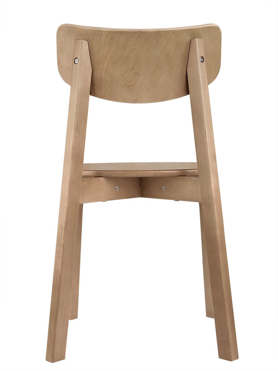 Комплект из двух стульев Вега с жестким сиденьем, Дуб
