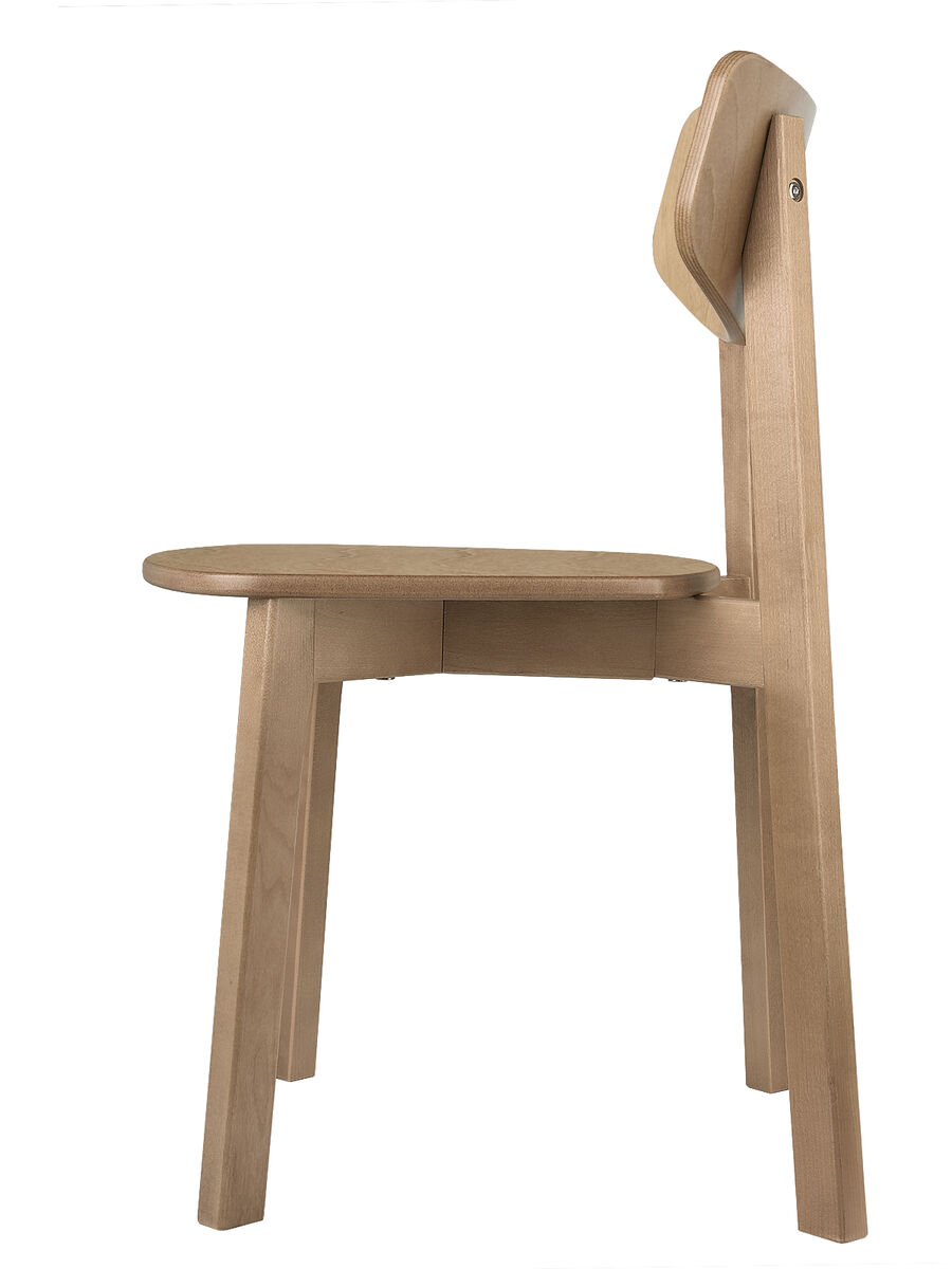 Комплект из двух стульев Вега с жестким сиденьем, Дуб