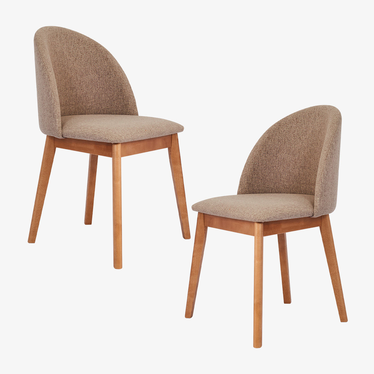 Комплект из двух стульев Ран, Дуб Latte