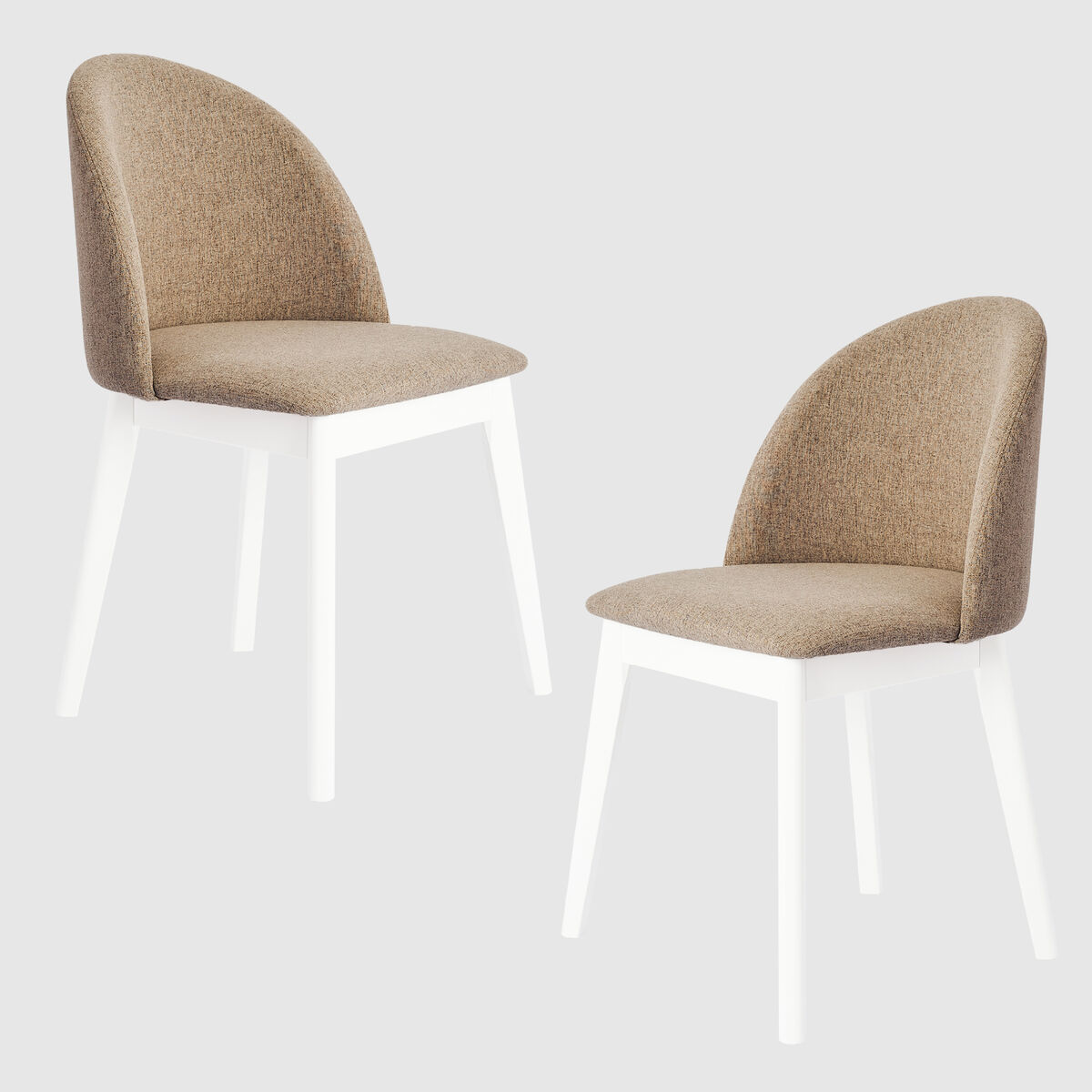 Комплект из двух стульев Ран Белый, Latte
