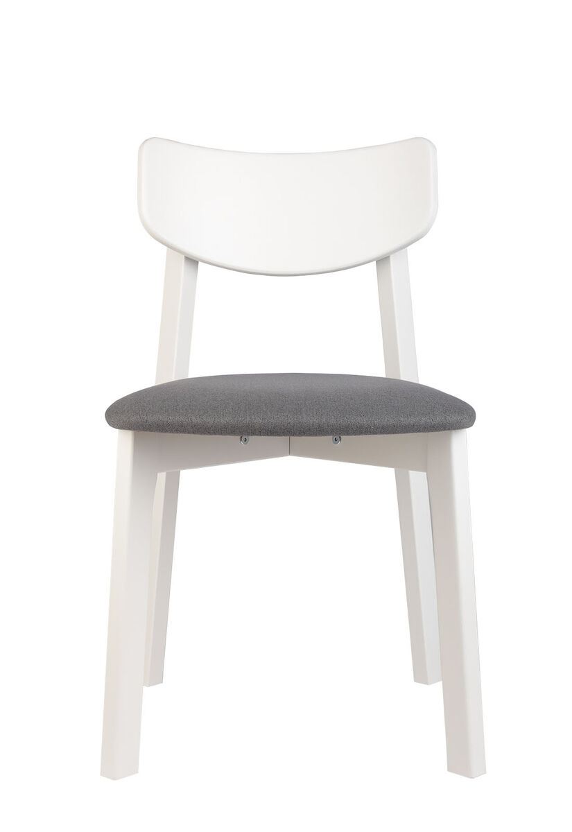 Комплект из двух стульев Вега с мягким сиденьем, Белый грей