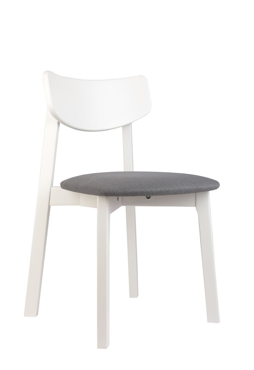 Комплект из двух стульев Вега с мягким сиденьем, Белый грей