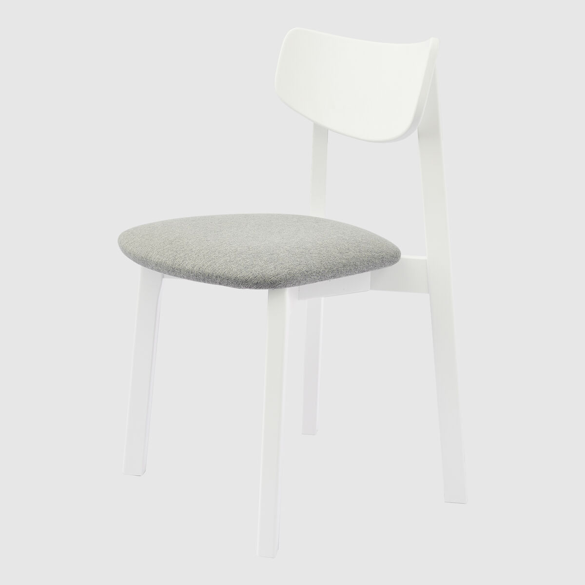 Комплект из двух стульев Вега с мягким сиденьем, Белый Сильвер