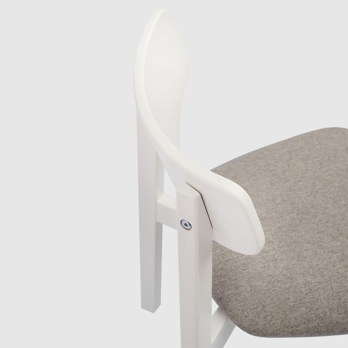 Комплект из двух стульев Вега с мягким сиденьем, Белый Сильвер