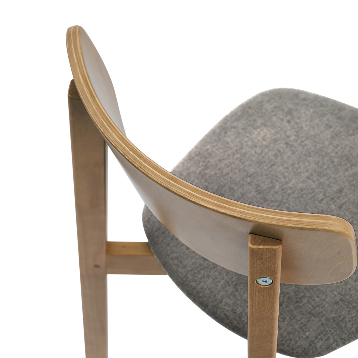 Комплект из двух стульев Вега с мягким сиденьем, Дуб/Silver