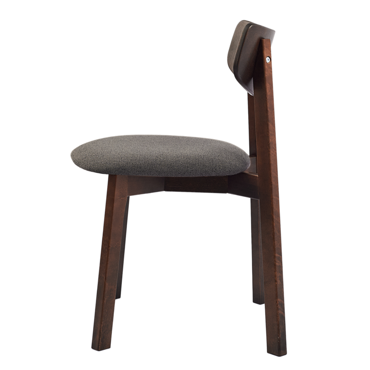 Комплект из двух стульев Вега с мягким сиденьем, Орех/Grey