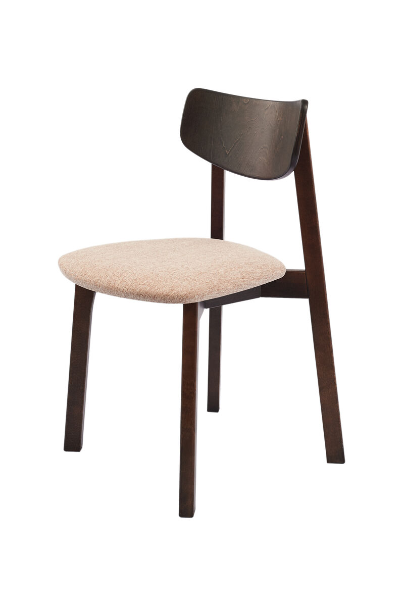 Комплект из двух стульев Вега с мягким сиденьем, орех/caramel